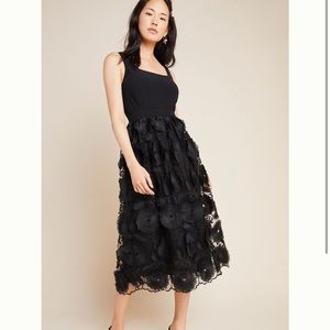 Black Maeve Floriana Midi Dress New